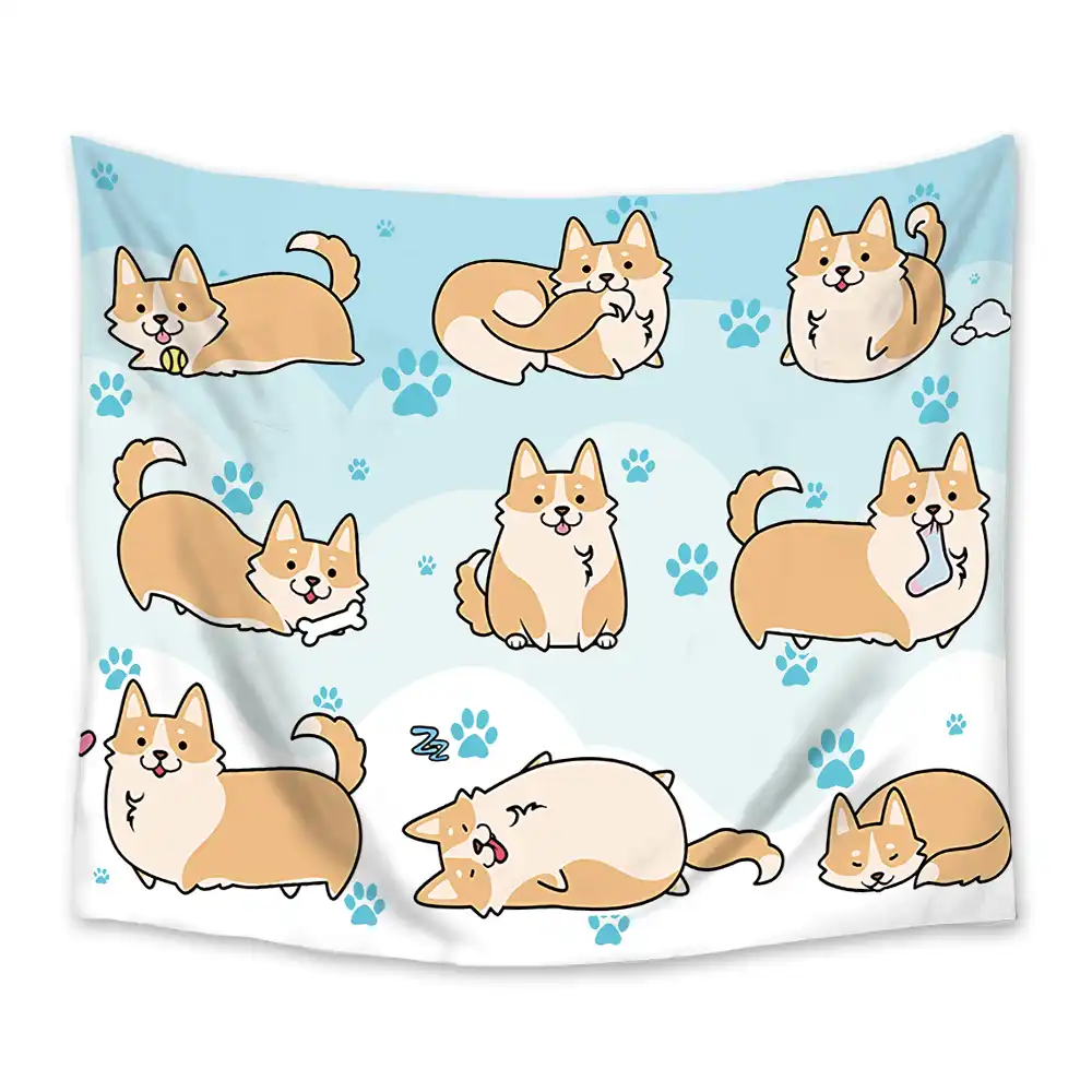 corgi beach towel