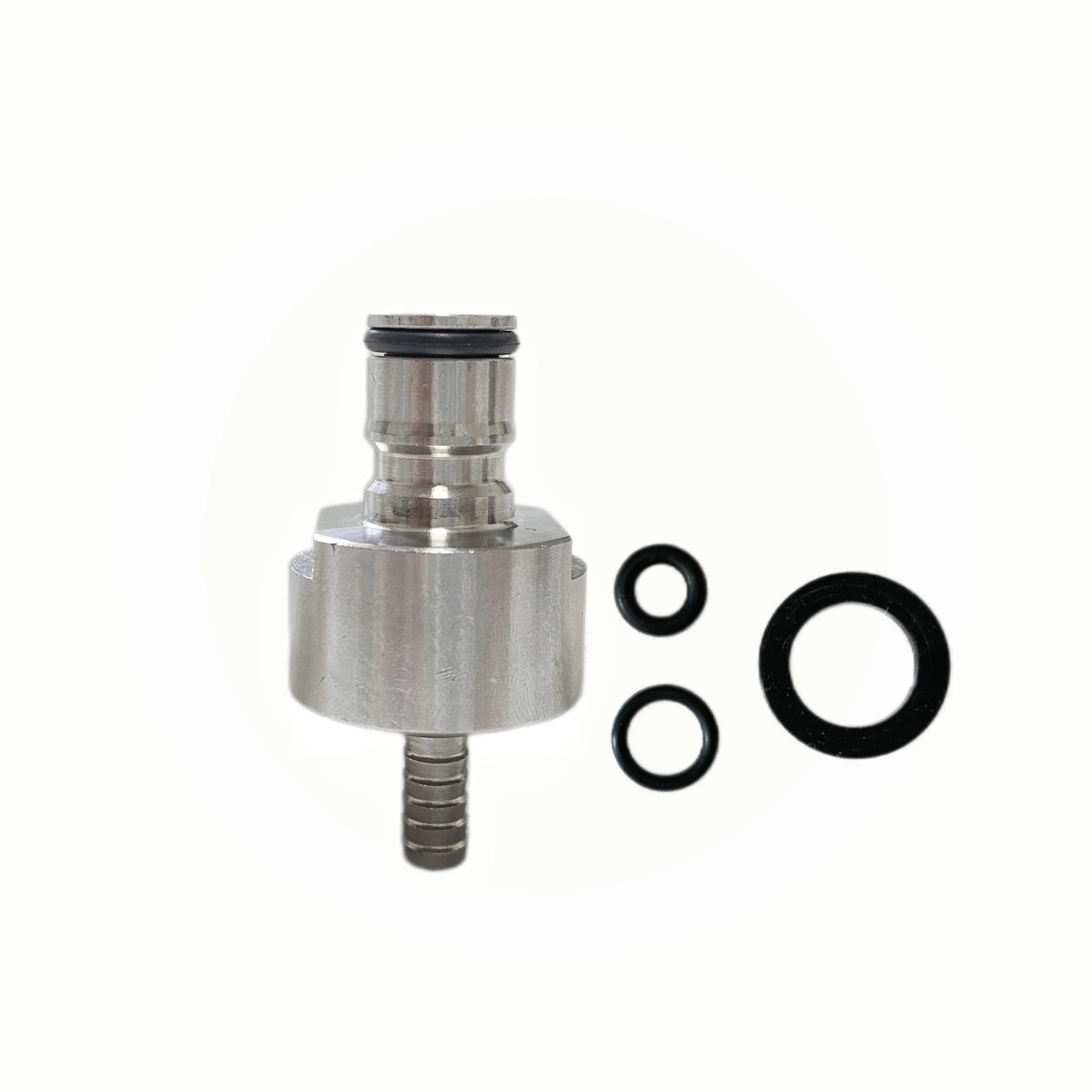 Homebrew Ball Lock Carbonation Cap Gas Plastic Quick Disconnect 1/4 Barb ball lock keg adapter homebrew push fit connectors