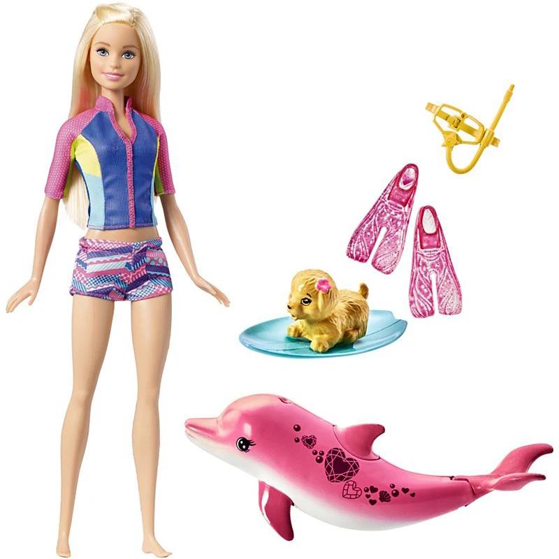 Оригинальная кукла Барби Dolphin Magic Adventure Play House красивые игрушки для девочек
