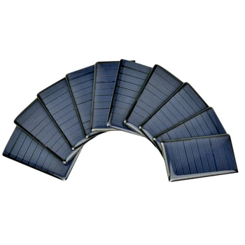 

10Pcs 5V 65Ma Polycrystalline Poly Solar Panel Solar Cell Sunpower Cell