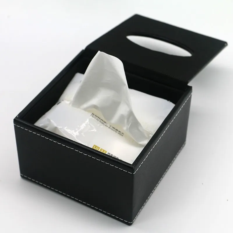 Leather Square Tissue Box for Home, Modern Cover Paper, Car Napkins Holder, Home Organizer, Decoration Tools 4
