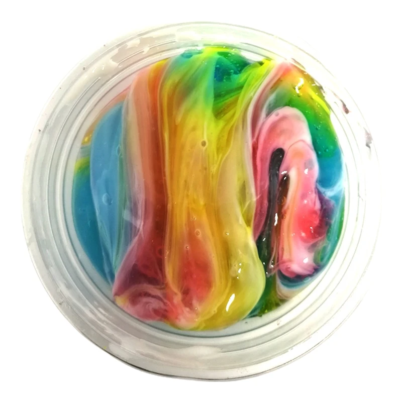 

Colorful Cloud Clay Filler Clear Slime Box Toys for Children Crystal Slime