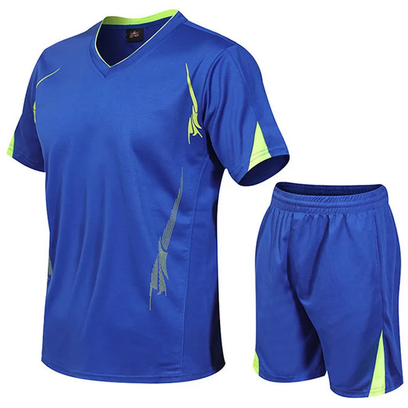 Men's Tracksuit 2 Pcs/Set Gym Fitness badminton Sports Suit Clothes Running Jogging Sport Wear Exercise Workout Set Sportswear