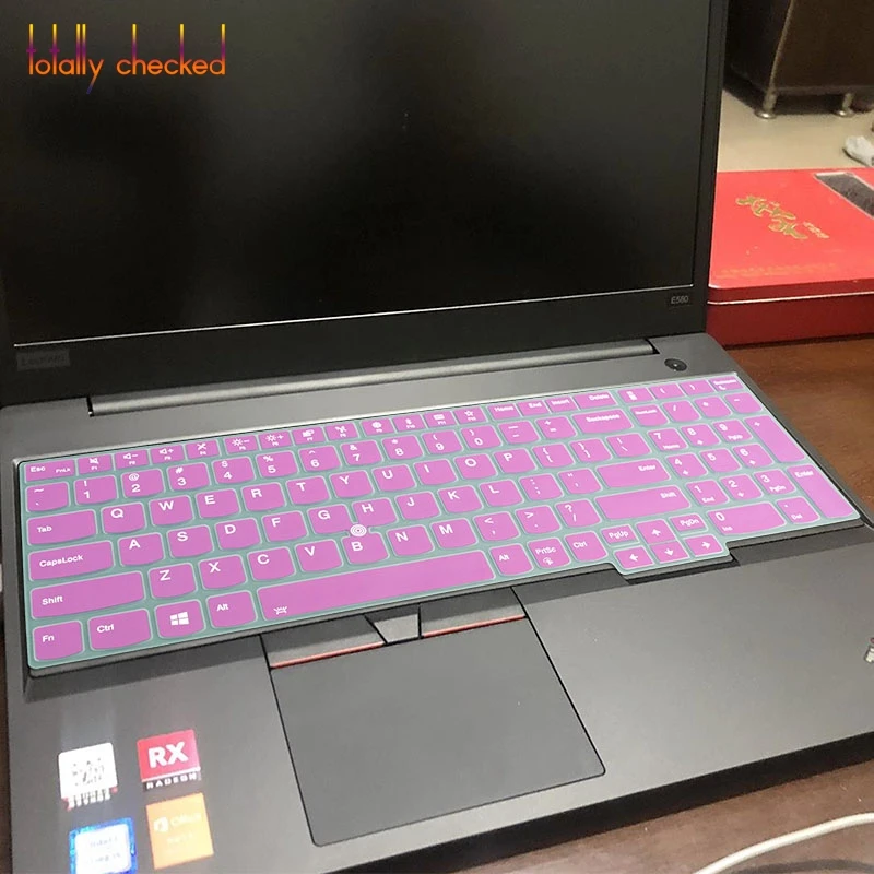 Обложка клавиатуры для ноутбука Защитная пленка для lenovo ThinkPad P51s P52 P52s E580 E590 E595 L590/ThinkPad T570 T575 T580 T590 - Цвет: purple