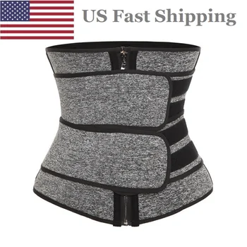 

US Dropshipping Sweat Belt Waist Trainer for Women Weight Loss Compression Trimmer Workout Fitness Sweat Slimming Belt Shaper