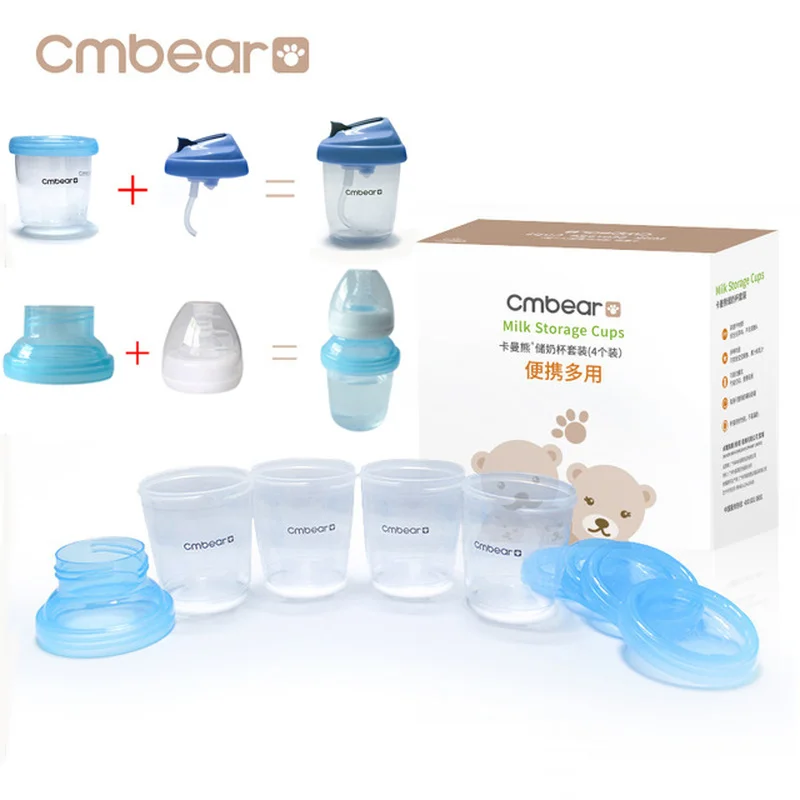 

Cmbear Breast Milk Storage 180ml Breast Milk Storage Bottle Wide Neck Newborn Food Freezer Fresh Cup Breast Pump Accessories