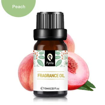 

Pyrrla 10ml Flower Fruit Fragrance Essential Oil For Humidifier Diffuser Peach Sandalwood Coconut Vanilla Rosemary Oil Essential