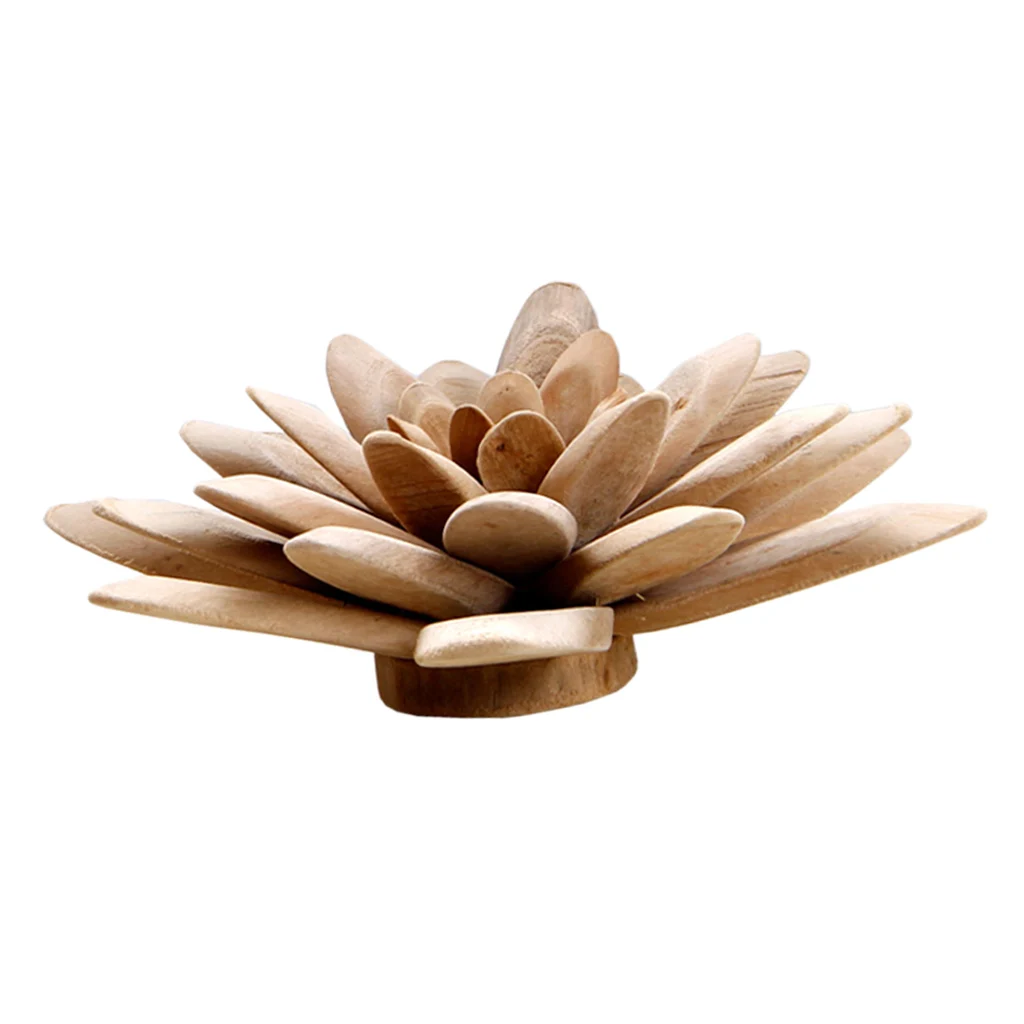 Wooden Decorative Flowers, Handmade Exquisite Miniature Works of Art, Mini Flowers for Table Top, Unique Art Installation