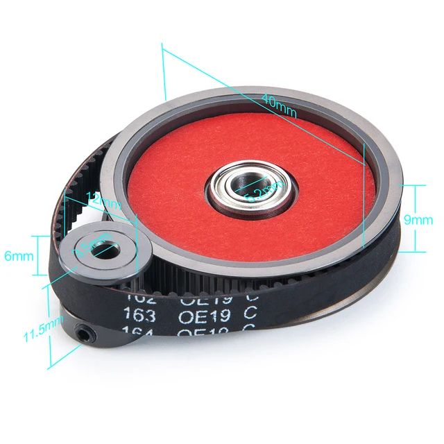 AXSPEED 3.17/5.0mm Motor Gear Belt Drive Transmission Set Gears System for 1/10 Axial SCX10 Wraith RC Crawler Car Upgrade Parts