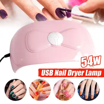 

54W 18 LED Nail UV Dryer Lamp For Gel Varnish Nails Gel Polishing 30S/60S/90S Timing Lamp Nail Dryer For Drying Nail Art Tool