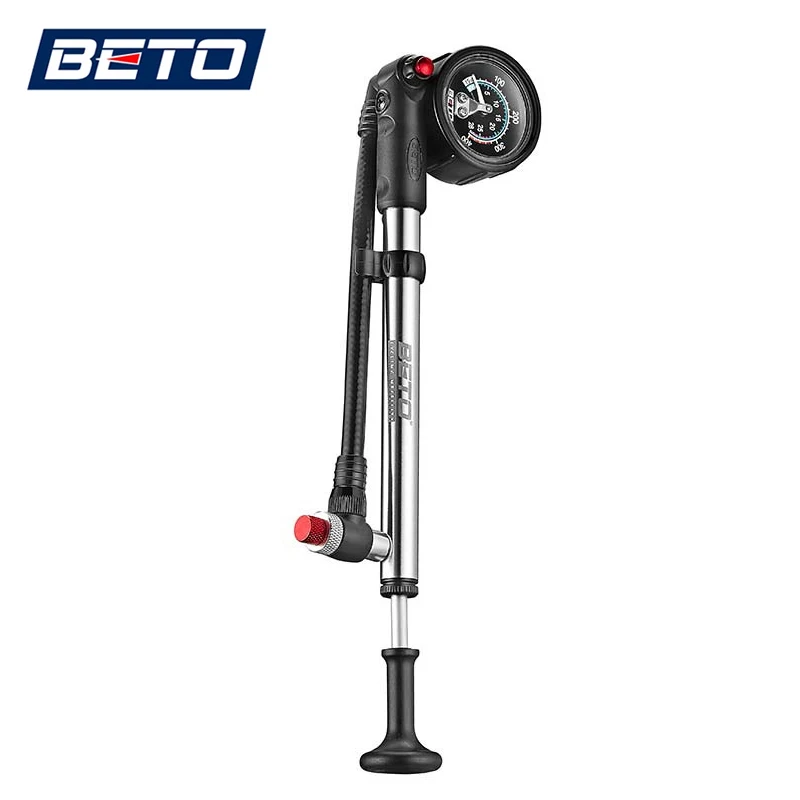 

BETO SP-003AG Rear Shock Absorber Pump Front Fork Pump For Bicycle 400 PSI with 1.5" Gauge Portable Mountain Bike Inflator