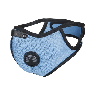 Мужская и женская велосипедная Пылезащитная маска для лица, для спорта на открытом воздухе, дышащая, MTB, для шоссейного велосипеда, маски против загрязнения, дышащая, велосипедная, походная маска - Цвет: Синий