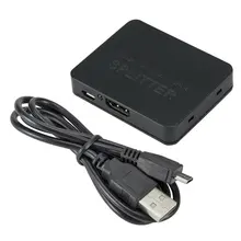 

4K HDMI-compatible Splitter Full HD 1080p Video Switch 1X2 Split 1 in 2 Out Amplifier Dual Display For HDTV DVD For PS3 Xbox