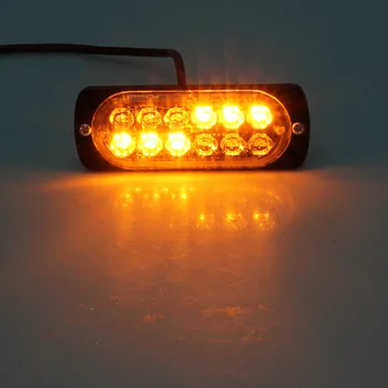 

1x Amber 36W 12LED Strobe Light Bar Car Truck Hazard Beacon Flash Warning Lamp
