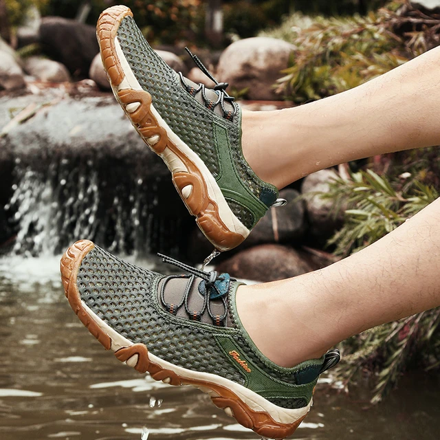 Chaussures d'Eau Confortables et Respirantes en Maille pour Homme,  Accessoire de Randonnée de Haute Qualité