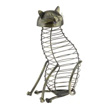 

Metal Wine Cork Holder Wire Vase Bar Decor Corks Storage Barrel for 40 Corks