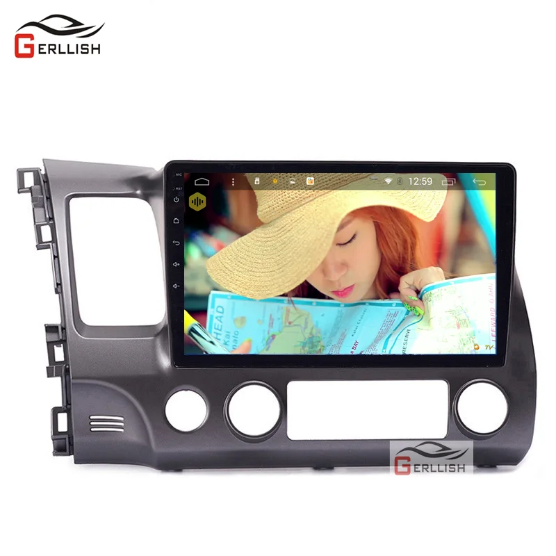 Android 8 1 автомобильный dvd плеер gps для honda civic 2006 2011 Автомобильный Радио Видео