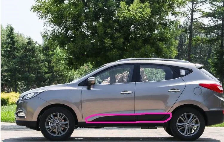 Для hyundai ix35 2009- автомобильный Стайлинг ABS корпус боковые молдинги Боковая дверь украшения