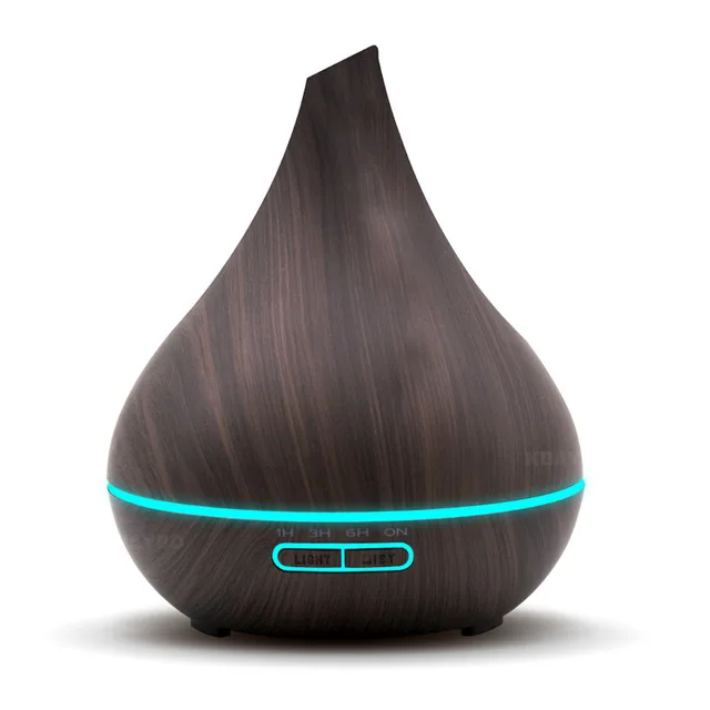 

Aroma Essential Oil 400ML Diffuser Ultrasonic Mist Maker Air Humidifier with Wood Grain LED Lights for Office Living Home