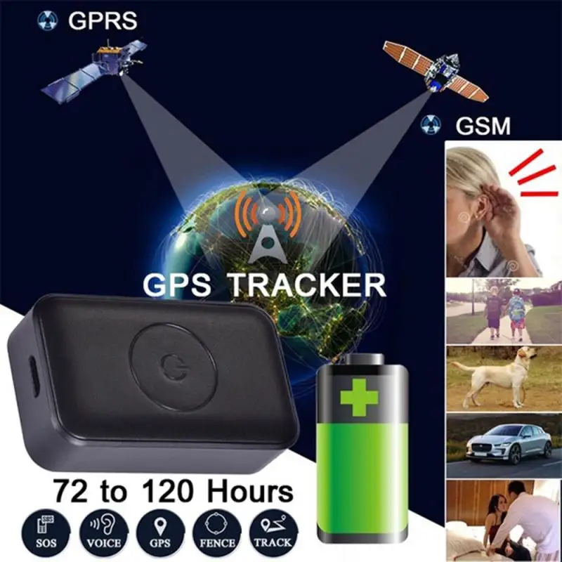 1 шт. Портативный gps трекер в реальном времени мини gps отслеживающее устройство GSM локатор Профессиональный трекер для автомобиля автомобильный трекер gps для собак