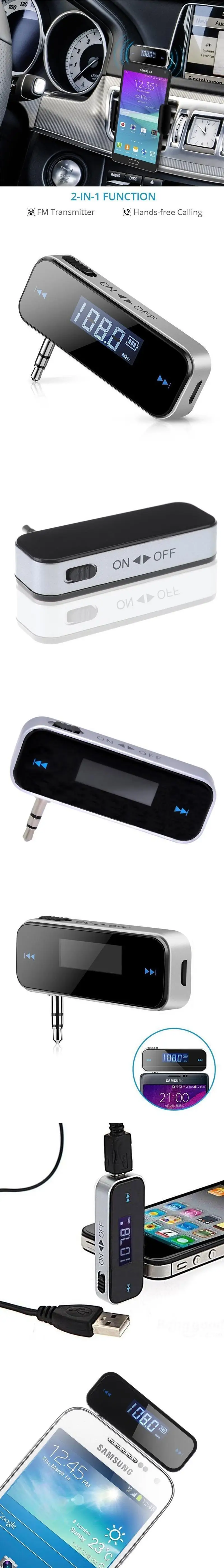 3,5 мм авто кфз в автомобиле fm-передатчик для IPhone 4S 4G 3GS IPod Touch