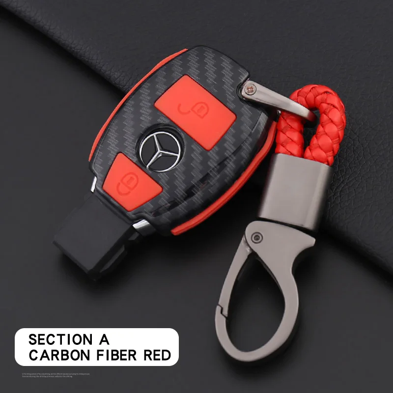Подходит для Mercedes-Benz key case C200L car C-class S-class E-class glk300 female gla200 key case - Название цвета: Серый