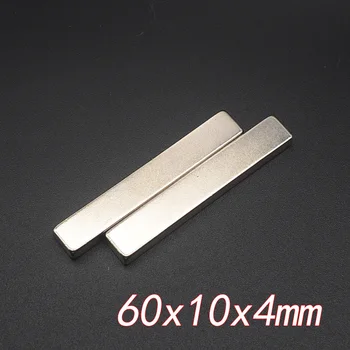 

5pcs/lot 60 x 10 x 4mm N35 Mini Super Strong Block Magnets Rare Earth Permanet Craft Neodymium Magnet 60*10*4mm