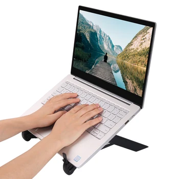 

SIKAI Laptop Stand Portable Heights Adjustable Desktop Ventilated Cooling Holder Folding Ultra for MacBook pro notebool thinkpad