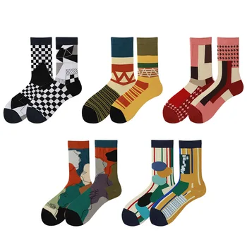 

unisex dressing cotton crew fashion design socks for lovers