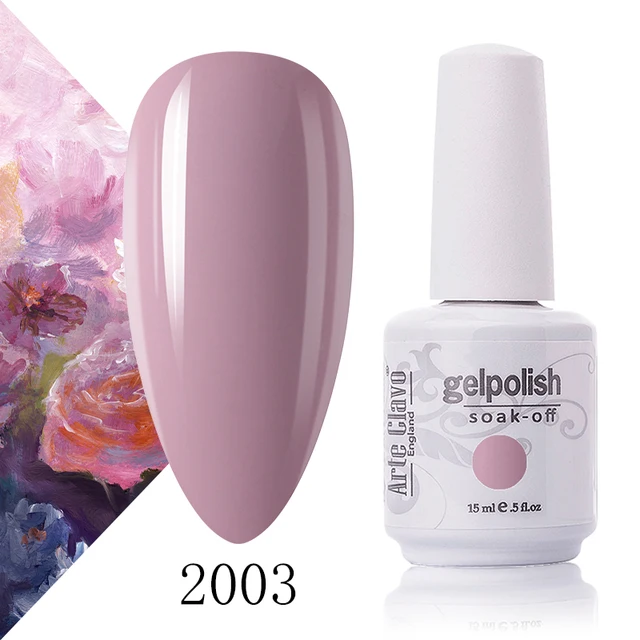 Arte Clavo 131 Colors Gel Polish Nail Gel Varnish Paint Semi Permanent Nails Art Gel Nail Polish For Manicure Top Coat Base Coat 2003