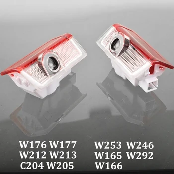 

2Pcs LED Car Door Light For Mercedes Benz A B C E GLC GLE GLS GLA Class W176 W177 W246 C204 W205 W212 W213 W253 W292 W166 W156