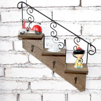 

Iron Trapezoidal Flower Stand Wall Mounted Hanging Basket Crafts Display Rack Indoor Pendant Home Wall Decoration