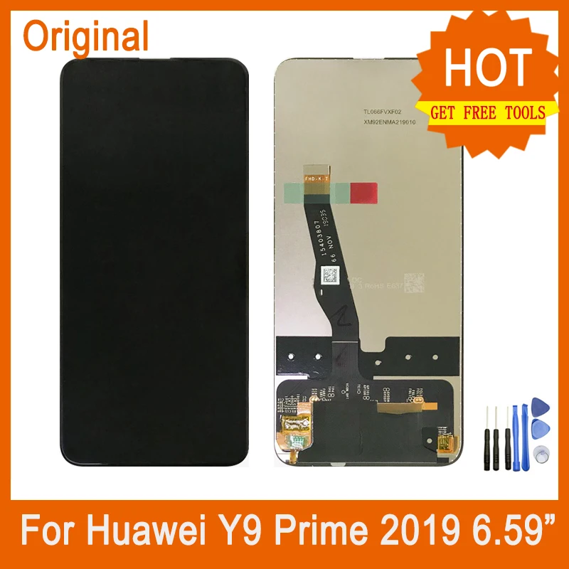 

For Huawei Y9 Prime 2019 Touch Screen Digitizer+ Original LCD Display Assembly Replacement For P Smart Z 6.59" Screen+ Kits