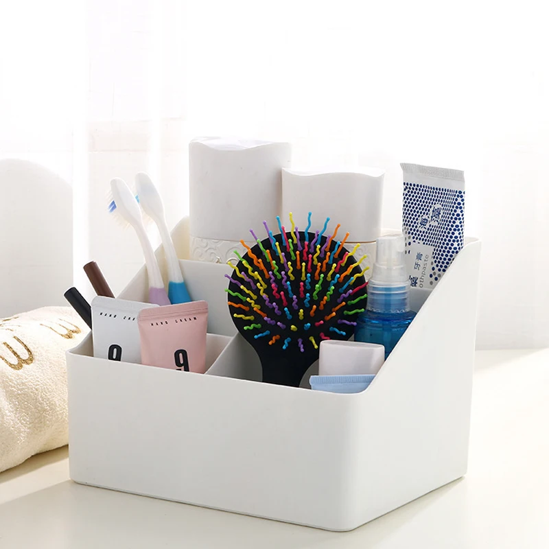 

Creative make up organizer dressing table storage box makeup box desk debris organizer cosmetic organizer bathroom accessories