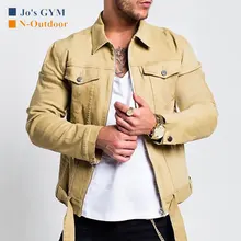 New Men Denim Jacket Harajuku Fashion Slim Man Clothes Autumn Winter Street Hip Hop Casual Coat Trend Male Zipper Jacket
