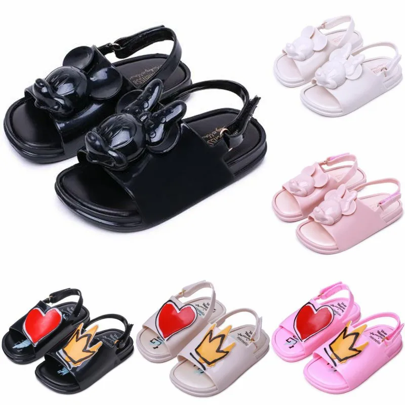 

Shoes 2019 3D Cartoon & Minnie Jelly Shoes Girls Sandals Soft Comfort Toddler Sandals Boys Girl Sandals Beach Sandals
