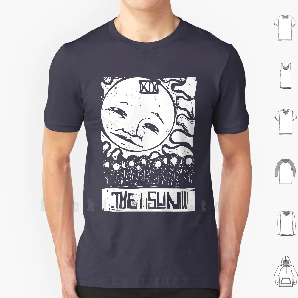 The Sun - Tarot Cards - Major Ardog T Shirt Big Size 100% Cotton Lo Sciocco Il Mago L'Alta Priestess The Empress The Emper