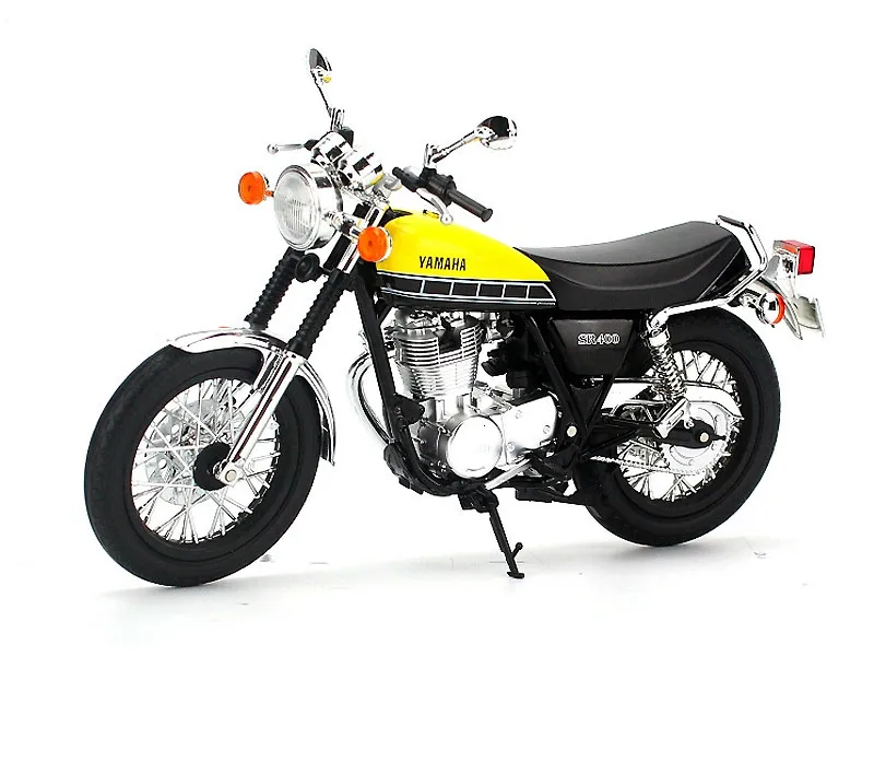 1:12 Sr 400 500 мотоцикл Сплав ABS локомотив детские игрушки коллекция дисплей мебель