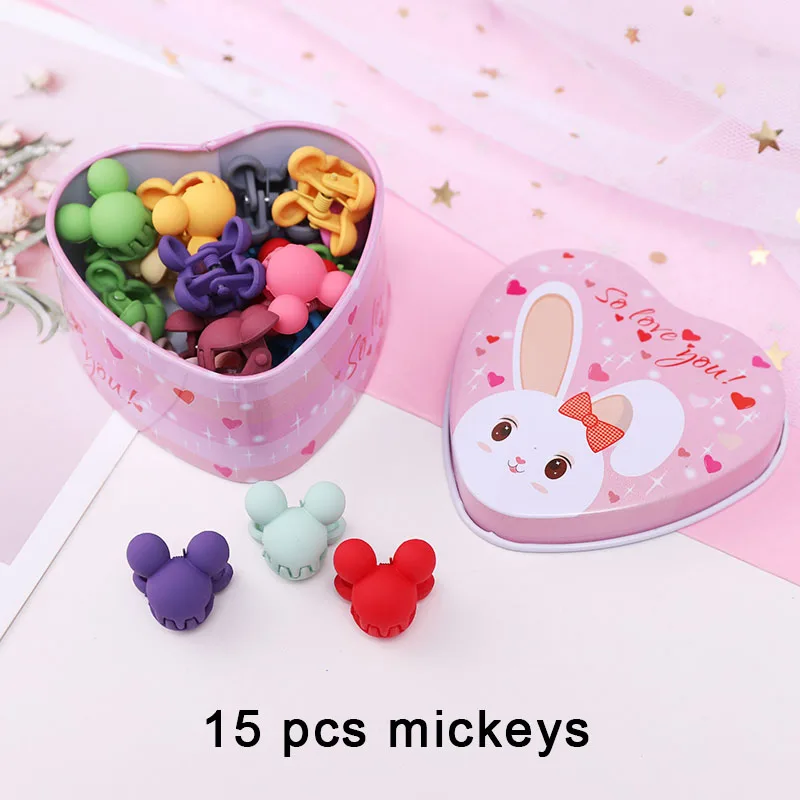 15pcs/Set Girls Cute Colorful Cartoon Small Hair Claws Lovely Children Gifts Hair Clips Headband Kids Fashion Hair Accessories