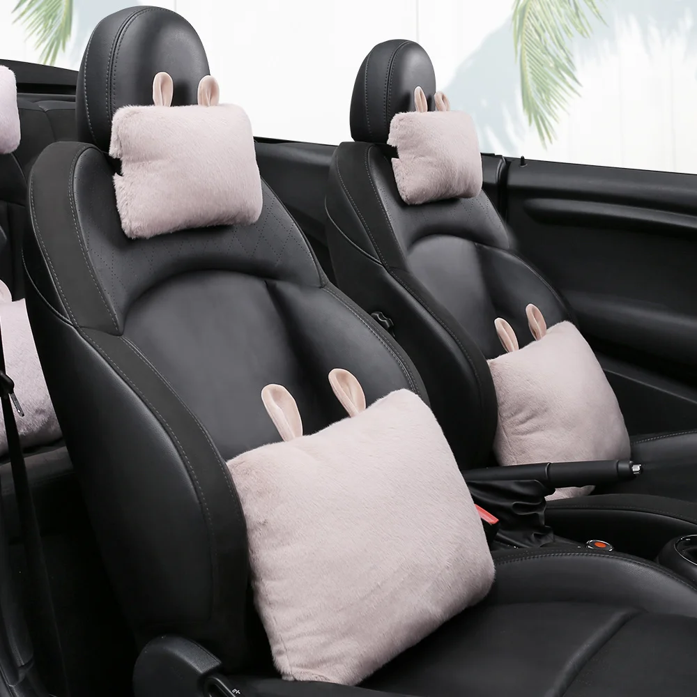 

Soft Lumbar Support Back Massager Waist Cushion Lumbar Head Neck Pillow Chairs in the Car Seat Pillows Home Office Relieve Pain