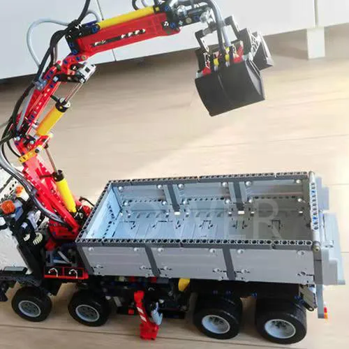 DHL,, DHL 20005, серия technic, модель Arocs, строительные блоки, кирпичи, совместимая игрушка для детей, модель автомобиля 42043