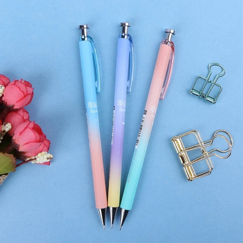 Cute Moon Star Plastic Mechanical Pencil Automatic Pen For Writing School Supply