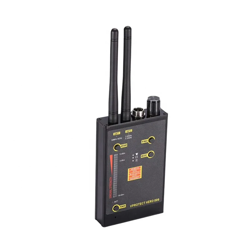 NEW Hero 009 Wireless Signal Detector VHF/UHF Anti-Spy GSM Wifi Scan Finder Magnetic MAG Signal Detector