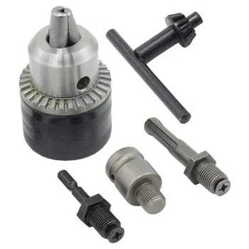 

3-16mm Drill Chuck Converter 1/2 -20UNF Thread Quick Change Adapter with 1/2 inch Socket Square Female Adapter