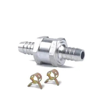 

10MM 3/8" Aluminium Alloy Fuel Non Return Check Valve One Way Petrol