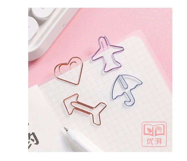 SIXONE Lovely Paper Clip Originality Cartoon Colour Metal Clip Bookmark Mix To Work In An Office Stationery