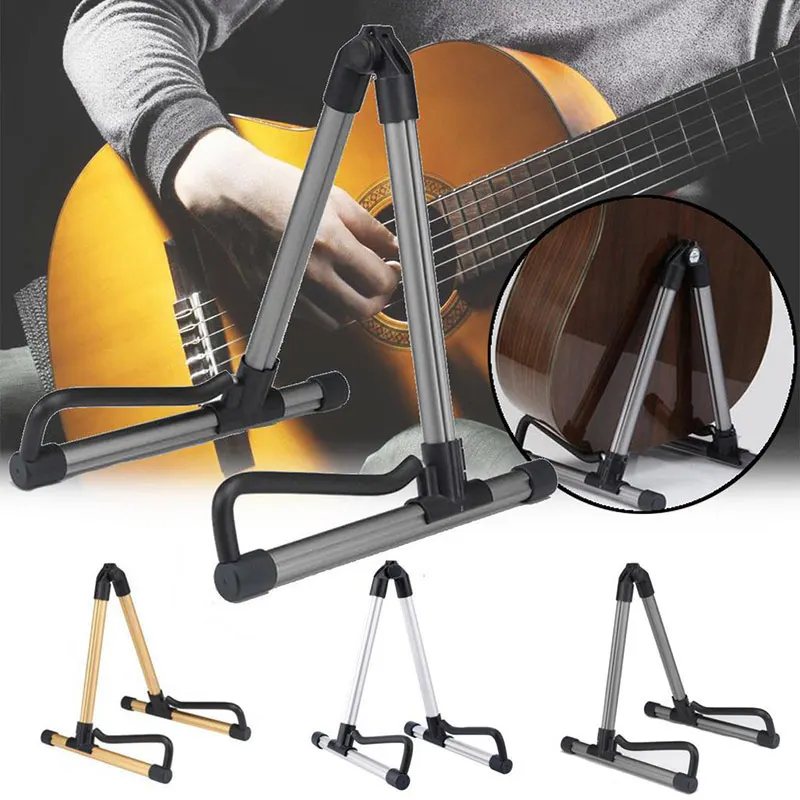 Guitar Stand Holder Foldable Folding Lightweight Portable Bass Cello Stringed Instrument For Professional Guitarist | Спорт и