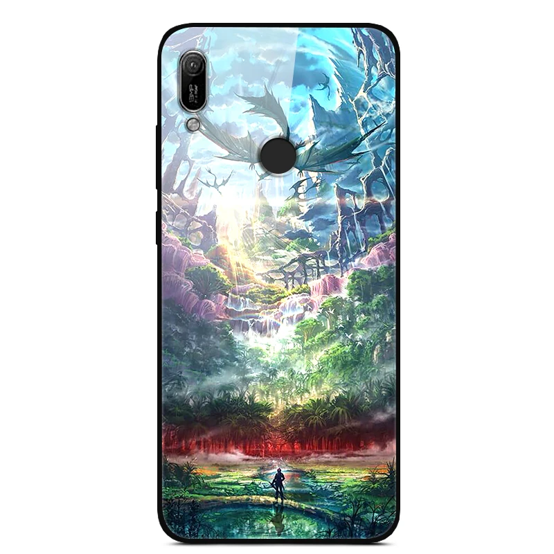 Для huawei Y6 чехол huawei Y6 Coque Samsung чехол из закаленного стекла для телефона для huawei Y6 MRD-LX1 MRD-LX1F Y 6 чехол - Цвет: 18