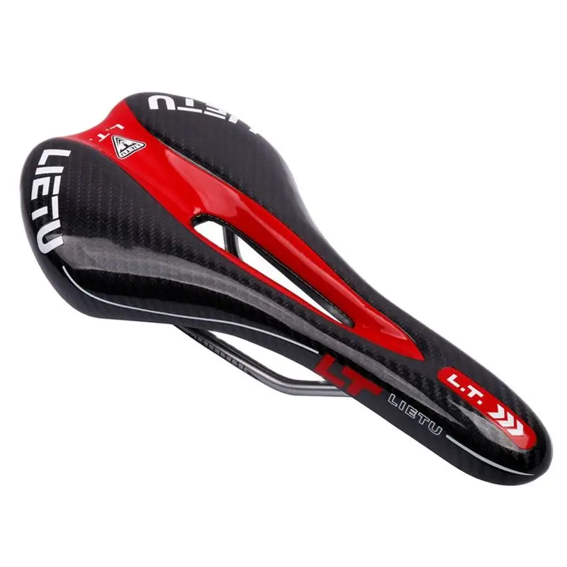 Selle Vélo Cuir Balugoe – Confort Pour VTT/Vélo De Route, Noir, Universelle
