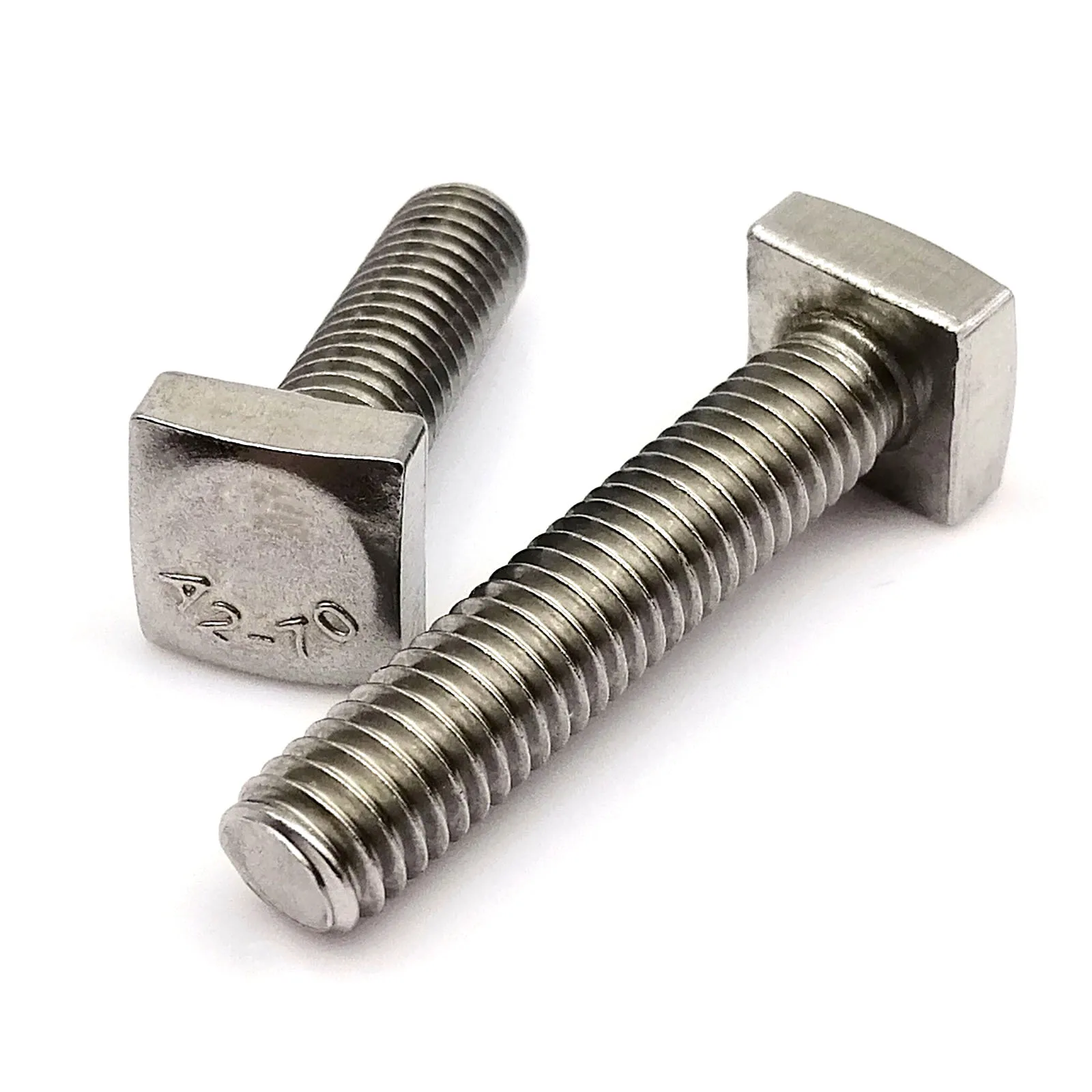 M6 M8 304 Stainless Steel Square Head Bolts With Small Head GB35 